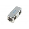 Alphacool G1/4 5-Way Connection Terminal - Chrome (17026) - view 1