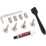 In the box: 4 mounting screws, 4 springs, Thermal Grizzly thermal paste, spatula and hex key