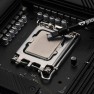 Duronaut thermal paste being applied to a processor with the spatula attached to the syringe