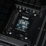 Ryzen 7000 Direct Die Frame V2 installed on an AM5 motherboard around a delidded Ryzen processor