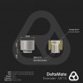 Dimension drawing: DeltaMate MF14 extender in matte nickel with a male and a female G1/4 thread and an 8 mm hex socket
