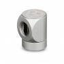 Thermal Grizzly DeltaMate Rotary Fitting - FF90° - Matte Nickel (TG-DM-FIT-0210) - view 1