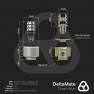 Dimension drawing: DeltaMate drain valve in matte nickel with a male G1/4 thread and an 8 mm hex socket