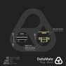 Dimension drawing: DeltaMate plug in black with a male G1/4 thread and 8 mm hex sockets