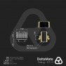 Dimension drawing: DeltaMate ST13 soft tube fitting in black with a male G1/4 thread and an 8 mm hex socket