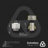 Dimension drawing: DeltaMate ST13 soft tube fitting in matte nickel with a male G1/4 thread and an 8 mm hex socket