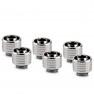 Thermal Grizzly DeltaMate 16/10mm SoftTube Compression Fitting - ST16 - Gloss Nickel - 6 Pack (TG-DM-FIT-6301) - view 1