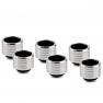 Thermal Grizzly DeltaMate 16mm HardTube Compression Fitting - HT16 - Gloss Nickel - 6 Pack (TG-DM-FIT-6302) - view 1