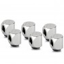 Thermal Grizzly DeltaMate Rotary Fitting - 90° - Gloss Nickel - 6 Pack (TG-DM-FIT-6303) - view 1