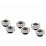 Thermal Grizzly DeltaMate 7mm Male to Female Extender Fitting - MF7 - Gloss Nickel - 6 Pack (TG-DM-FIT-6305) - view 1