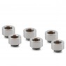 Thermal Grizzly DeltaMate 10mm Male to Female Extender Fitting - MF10 - Gloss Nickel - 6 Pack (TG-DM-FIT-6306) - view 1