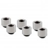 Thermal Grizzly DeltaMate 14mm Male to Female Extender Fitting - MF14 - Gloss Nickel - 6 Pack (TG-DM-FIT-6307) - view 1