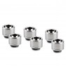 Thermal Grizzly DeltaMate 13/10mm SoftTube Compression Fitting - ST13 - Gloss Nickel - 6 Pack (TG-DM-FIT-6317) - view 1