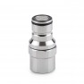 Thermal Grizzly DeltaMate Quick Disconnect Fitting | Male Coupling - Female Thread - Gloss Nickel (TG-DM-QDC-0320) - view 1