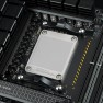 AM5 High Performance Heatspreader mounted over a delidded processor on an AM5 motherboard