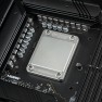 Intel High Performance Heatspreader V1 mounted over a delidded processor on an Intel motherboard