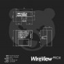 Dimension drawing: WireView Pro II Normal, body 62.5 x 65 x 20 mm